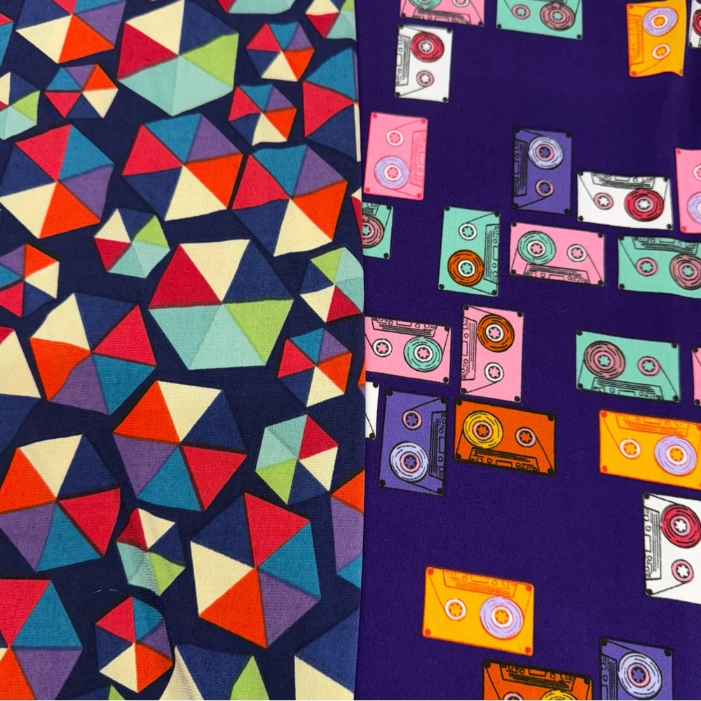 2 pc Skirt Set - LuLaRoe Azure - Size Small Multicolor Prints